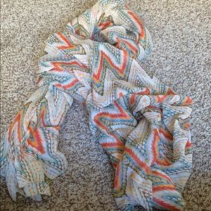 Large Multicolor accent scarf